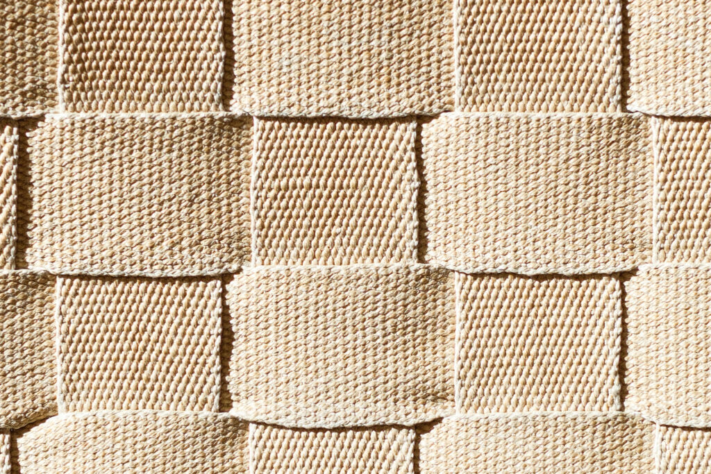 Close up of webbed seat